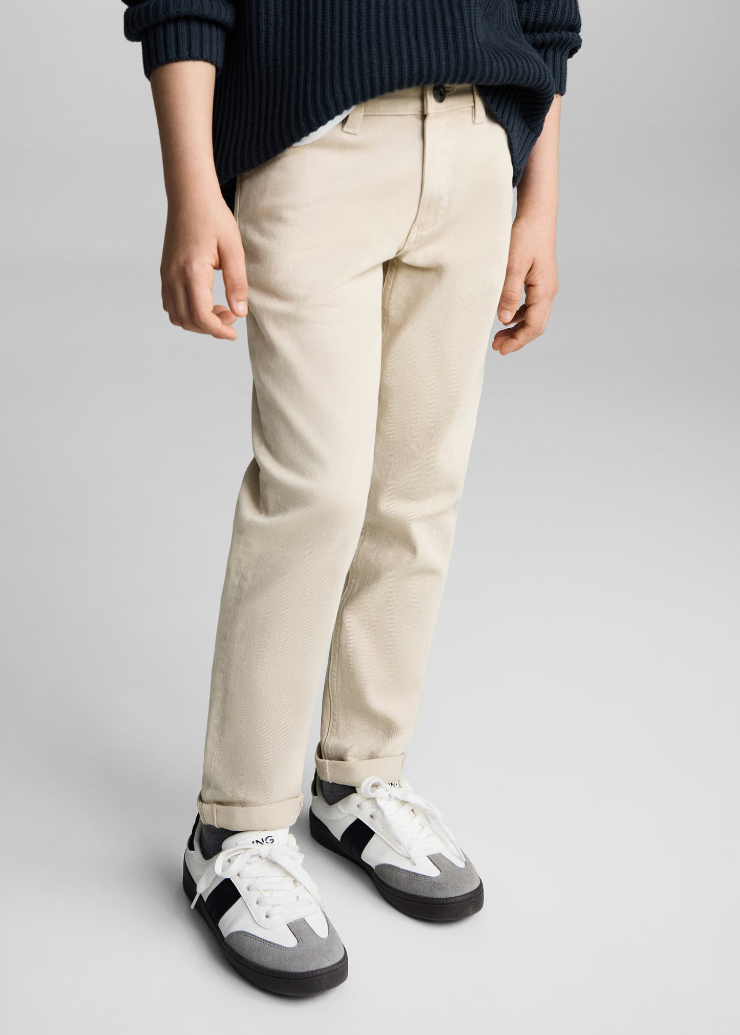 MANGO Straight-Leg Cotton Jeans for Boys – Size 9