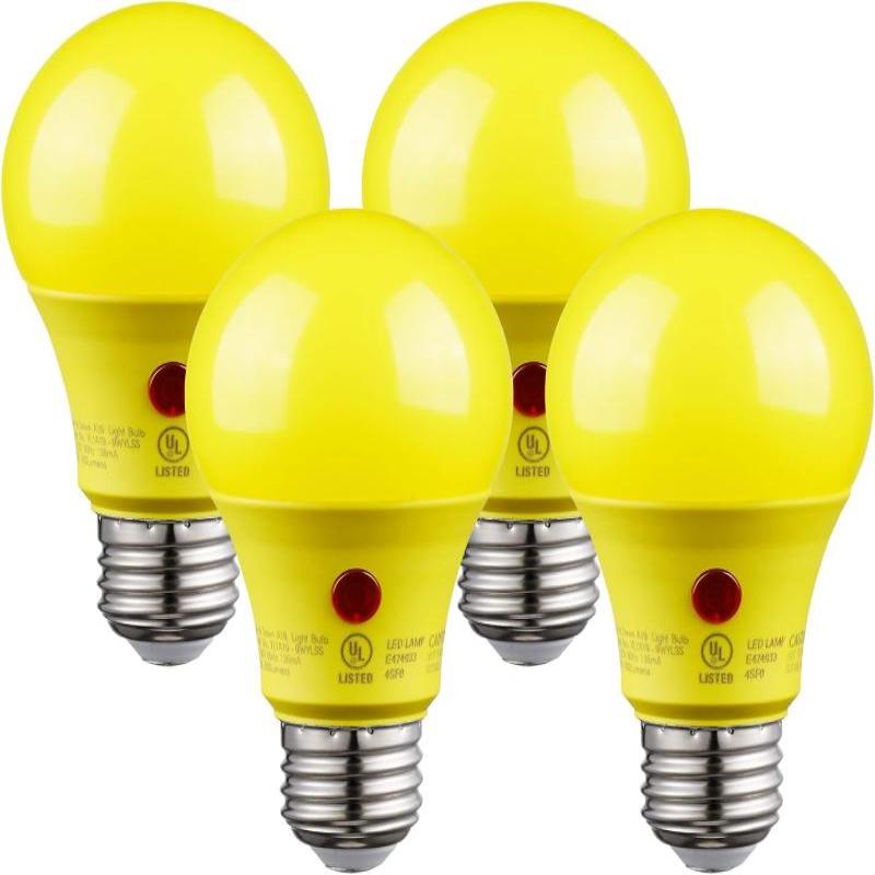 4 Pack - Dusk to Dawn LED Light Bulbs for Outdoor Lighting