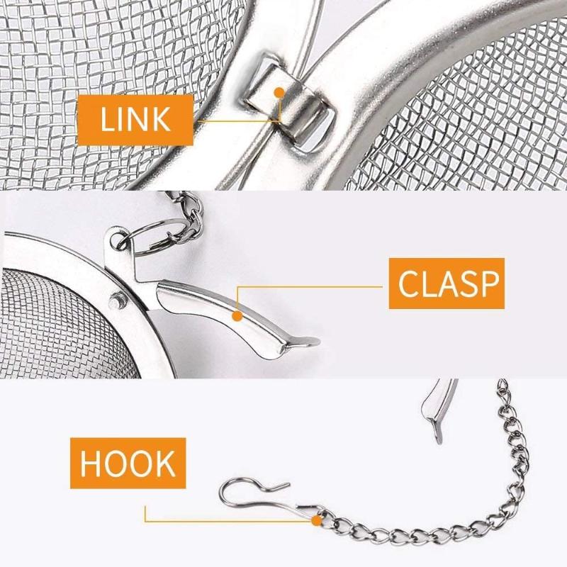 2 Pack Stainless Steel Mesh Tea Ball Strainers Tea Infuser Strainer