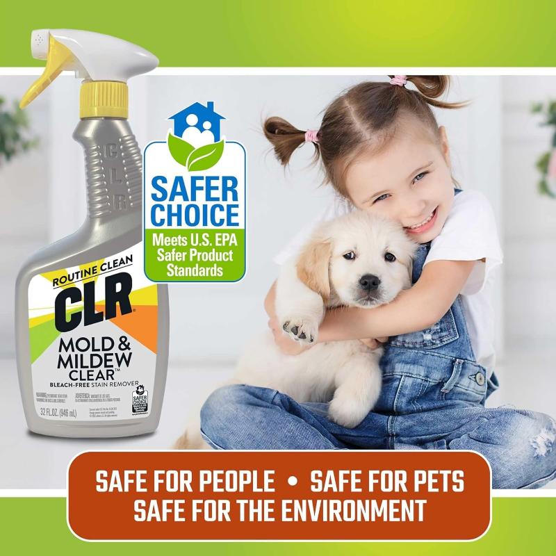 CLR Mold & Mildew Clear, Bleach-Free Stain Remover - EPA Safer Choice