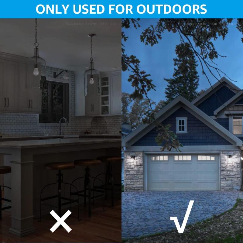 4 Pack - Dusk to Dawn LED Light Bulbs for Outdoor Lighting