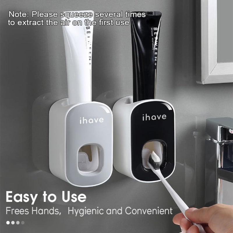 Wall-Mount Toothpaste Dispenser, Automatic Toothpaste Squeezer for Bathroom