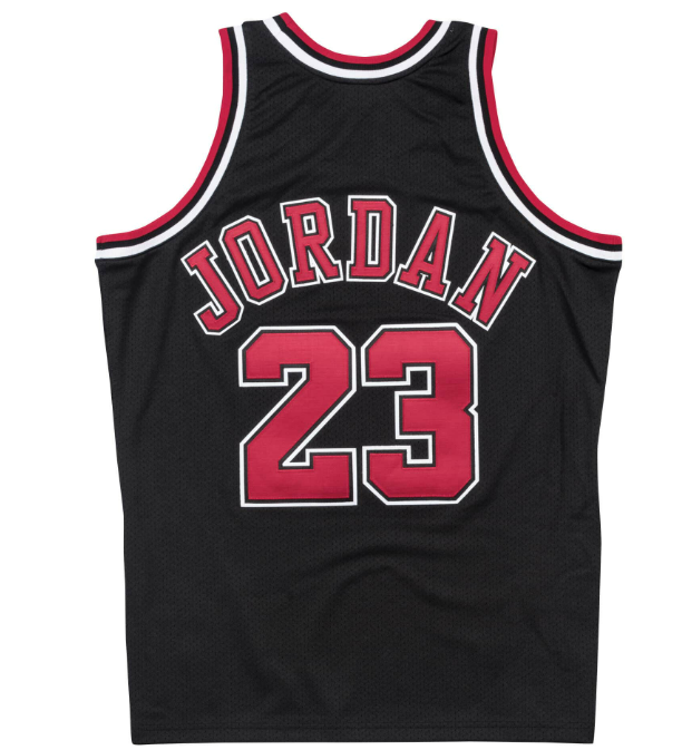 Authentic Jersey Chicago Bulls Alternate 1997-98 Michael Jordan