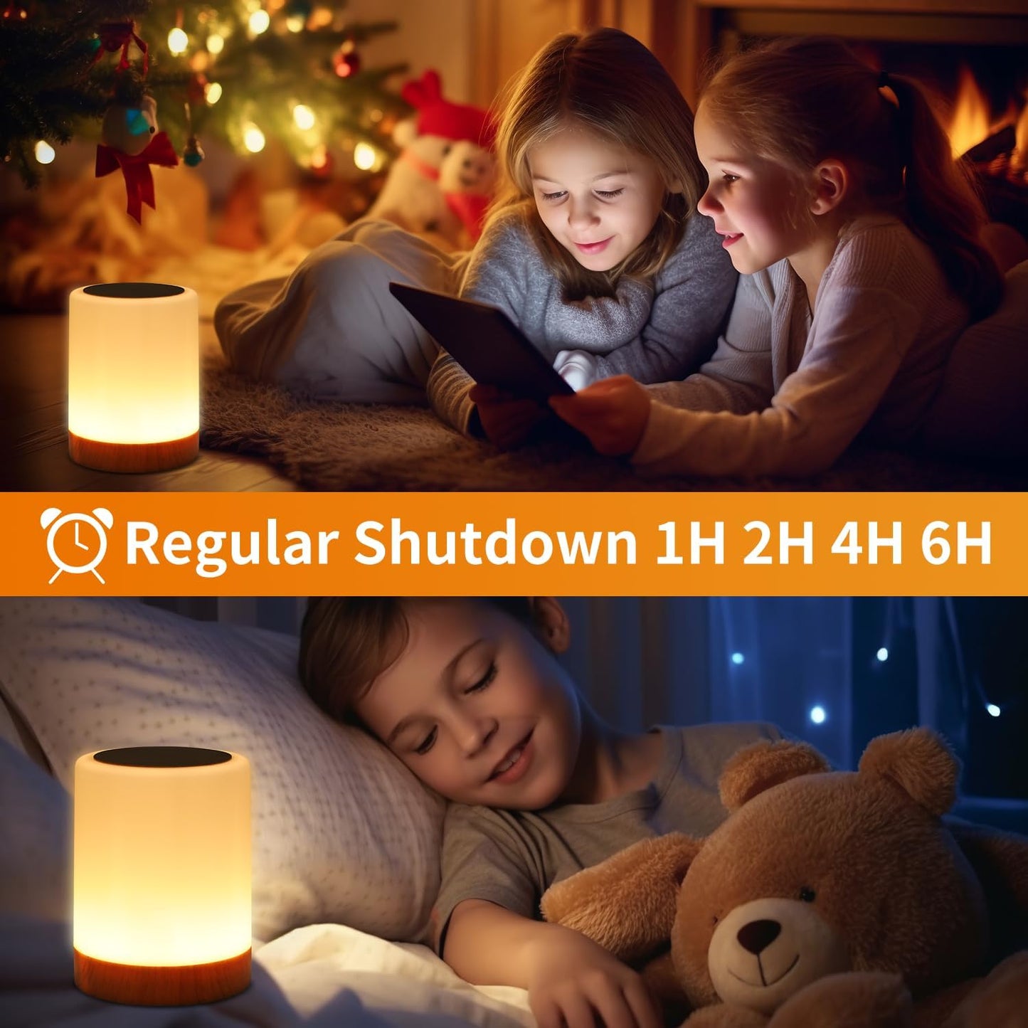 USB Rechargeable Desk Lamp with Remote Control - 13 RGB Colors & 5 Brightness, Dimmable