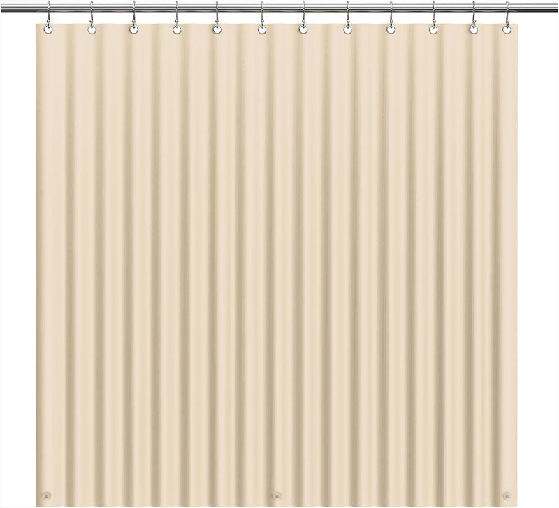 Shower Curtain Liner, 72x72 PEVA Waterproof with Rust-Proof Grommets