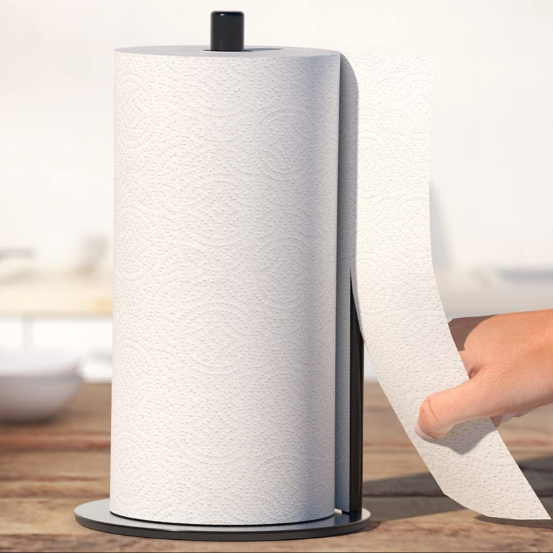 Stainless Steel Countertop Paper Towel Holder with Weighted Base