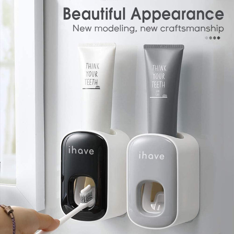 Wall-Mount Toothpaste Dispenser, Automatic Toothpaste Squeezer for Bathroom