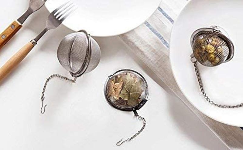 2 Pack Stainless Steel Mesh Tea Ball Strainers Tea Infuser Strainer