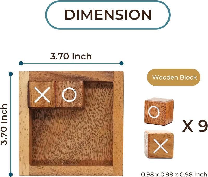 Tic Tac Toe for Kids and Adults - Coffee Table Activity