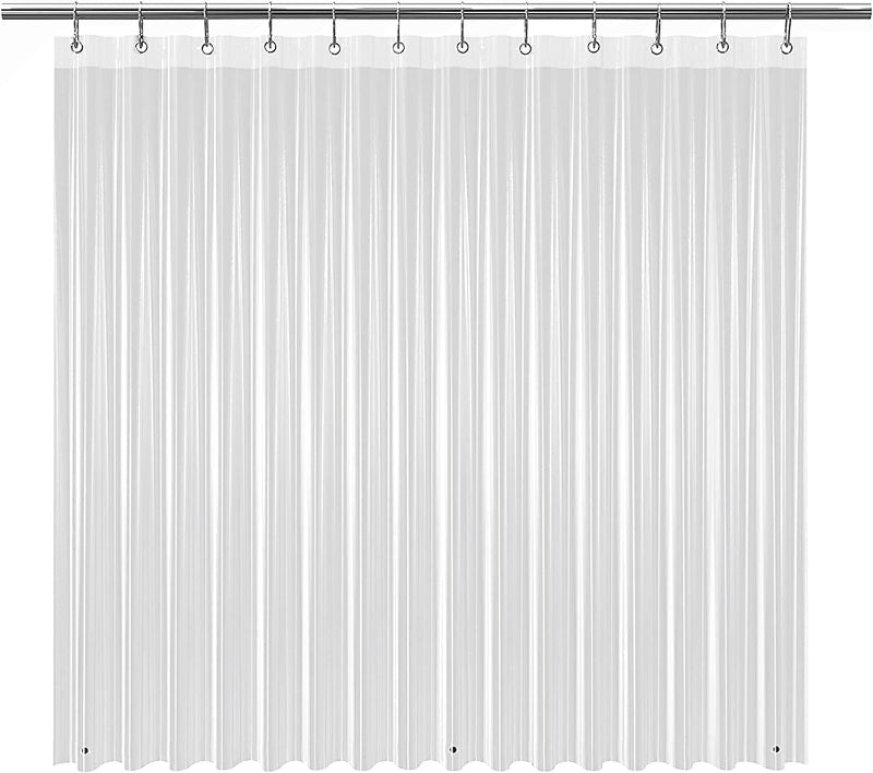 Shower Curtain Liner, 72x72 PEVA Waterproof with Rust-Proof Grommets