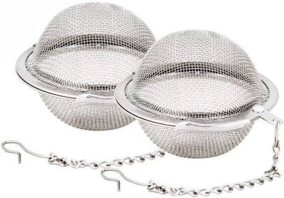 2 Pack Stainless Steel Mesh Tea Ball Strainers Tea Infuser Strainer