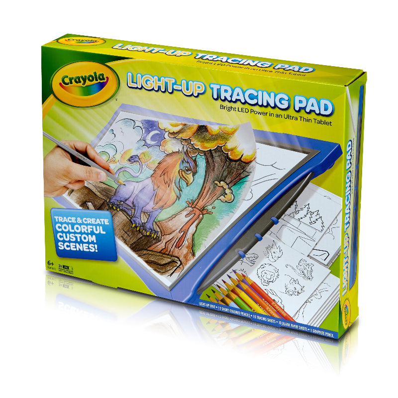 Light-Up Tracing Pad with Colored Pencils