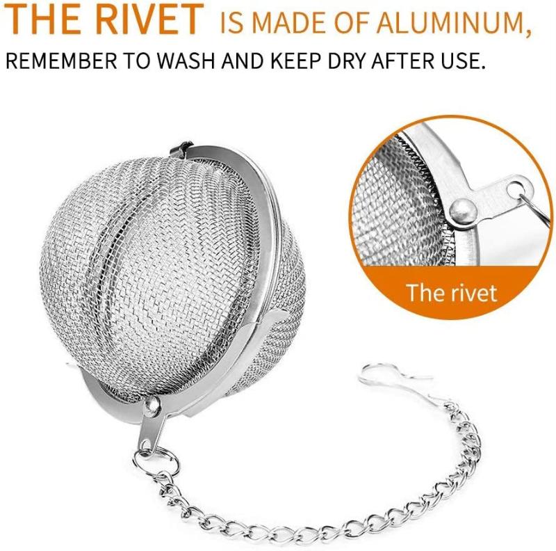 2 Pack Stainless Steel Mesh Tea Ball Strainers Tea Infuser Strainer