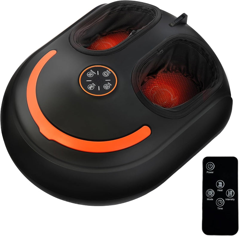 Shiatsu Foot Massager with Remote Deep Kneading Relief & Heat