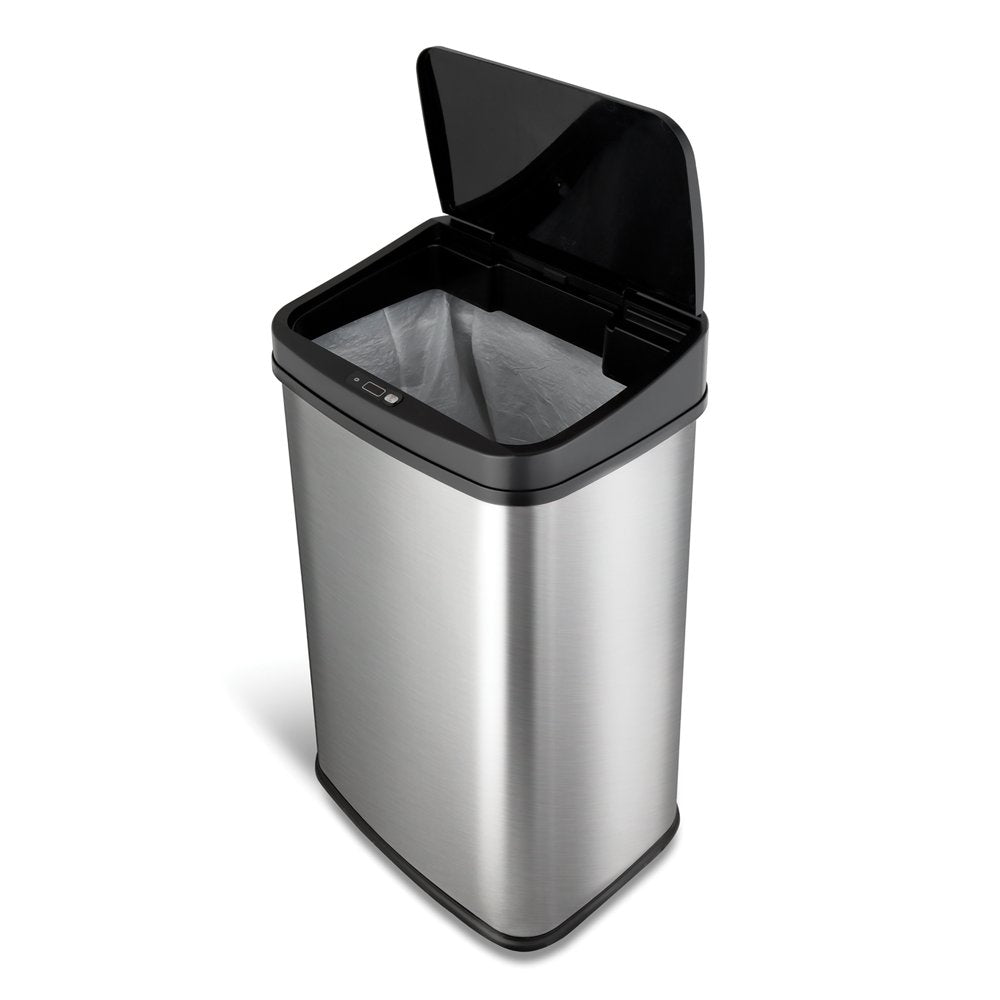 13.2 Gal Motion Sensor Trash Can, Fingerprint-Resistant