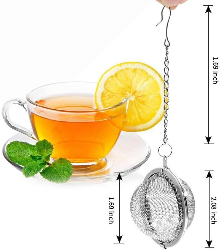 2 Pack Stainless Steel Mesh Tea Ball Strainers Tea Infuser Strainer