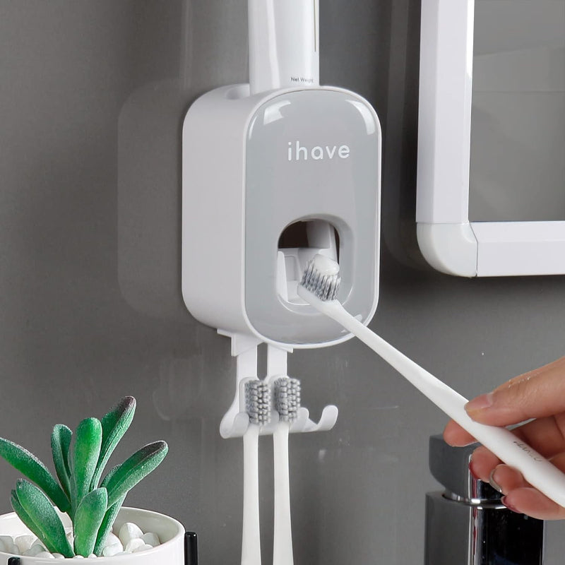 Wall-Mount Toothpaste Dispenser, Automatic Toothpaste Squeezer for Bathroom