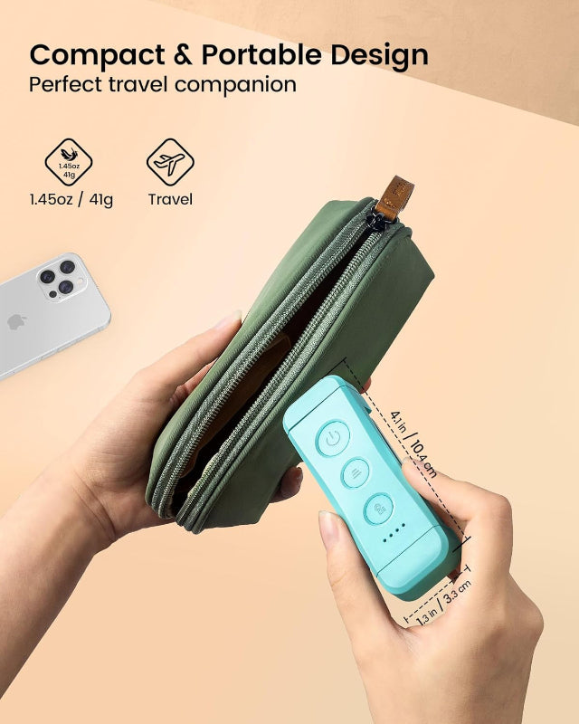Compact USB Rechargeable Book Light for Reading, Portable Clip-on LED Reading Light, 3 Amber Colors & 5 Brightness Dimmable