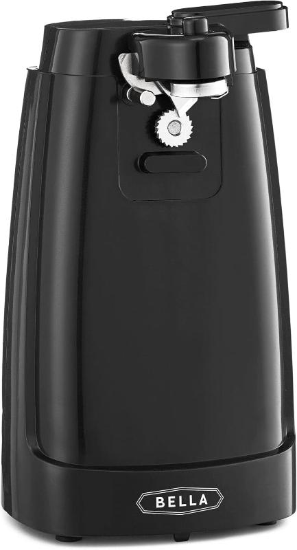 Multifunctional Electric Can Opener and Knife Sharpener with Cord Storage