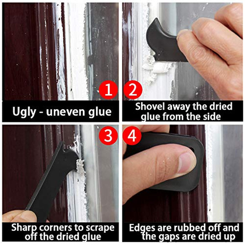 Silicone Caulking and Grout Removal Tool Kit with 3-in-1 Finishing Tools