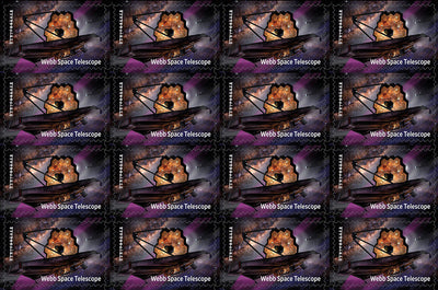 USPS Charles James Webb Space Telescope Forever Stamps - Sheet of 20 Postage Stamps