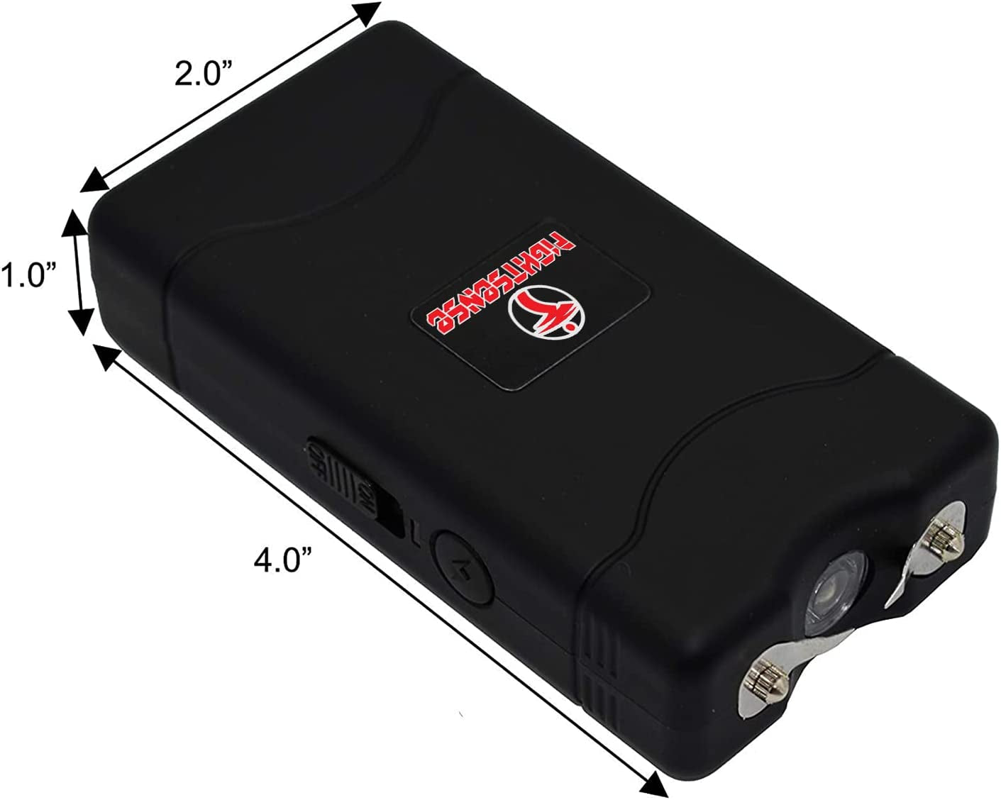 Super Heavy Duty 35 Billion Mini Stun Gun for Self Defense with Bright Led Flashlight, Rechargeable Battery, Nylon Holsters with Belt Loop for Easy Cary