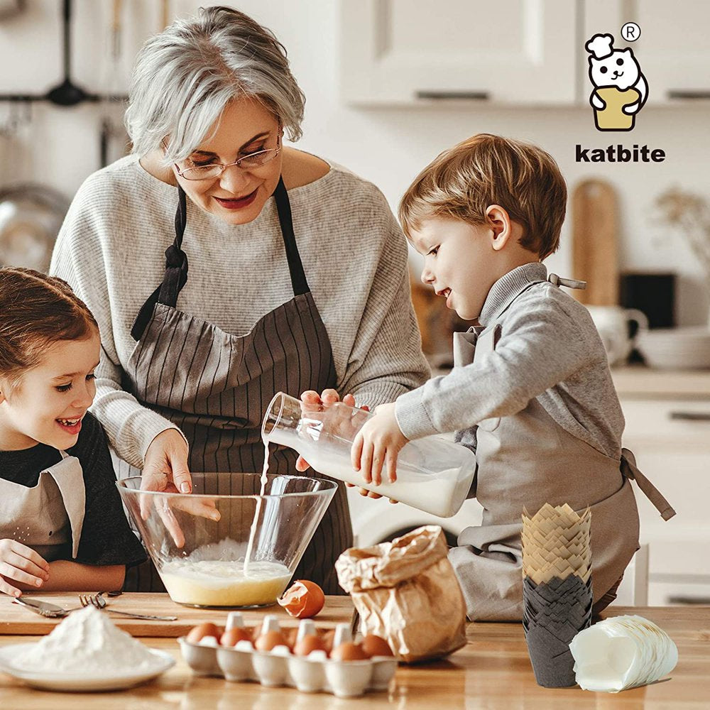 Katbite Tulip Cupcake Liners 200PCS, Muffin Baking Cupcake Liners Holders