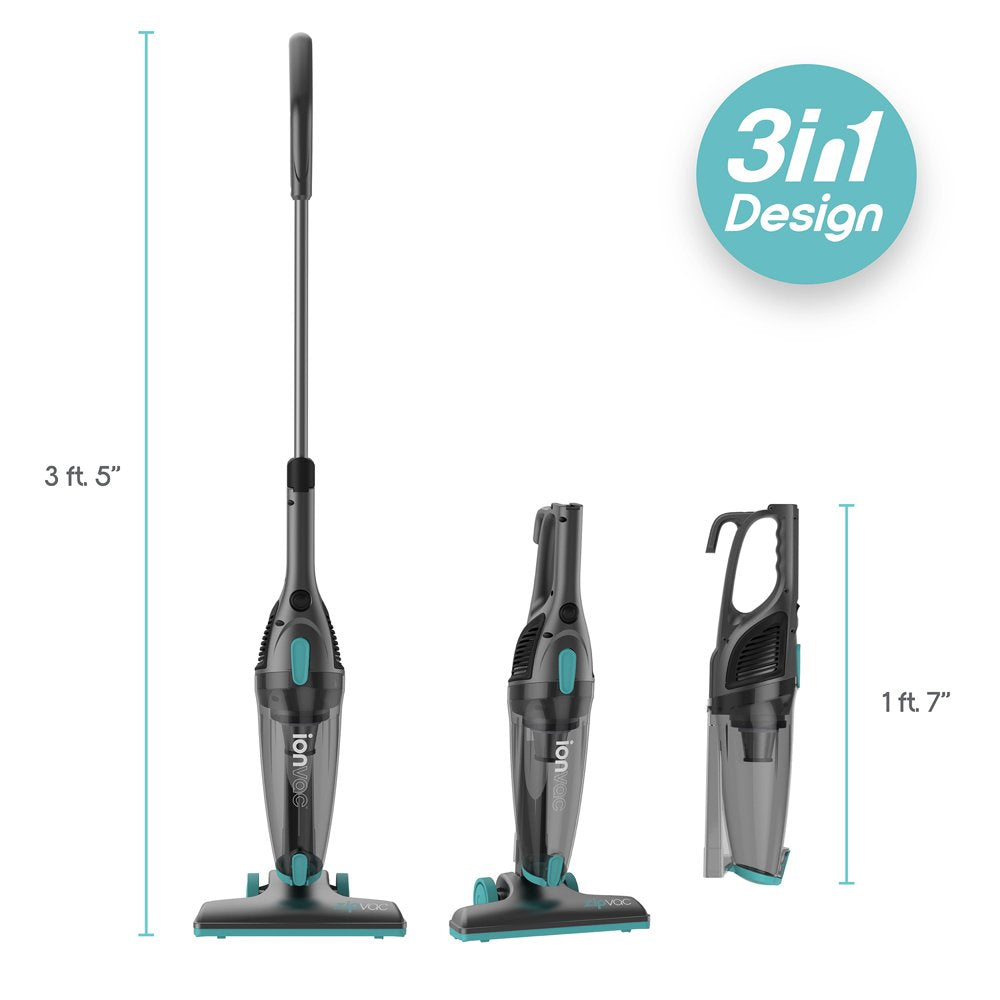 3-In-1 Corded Upright/Handheld Floor and Carpet Vacuum Cleaner