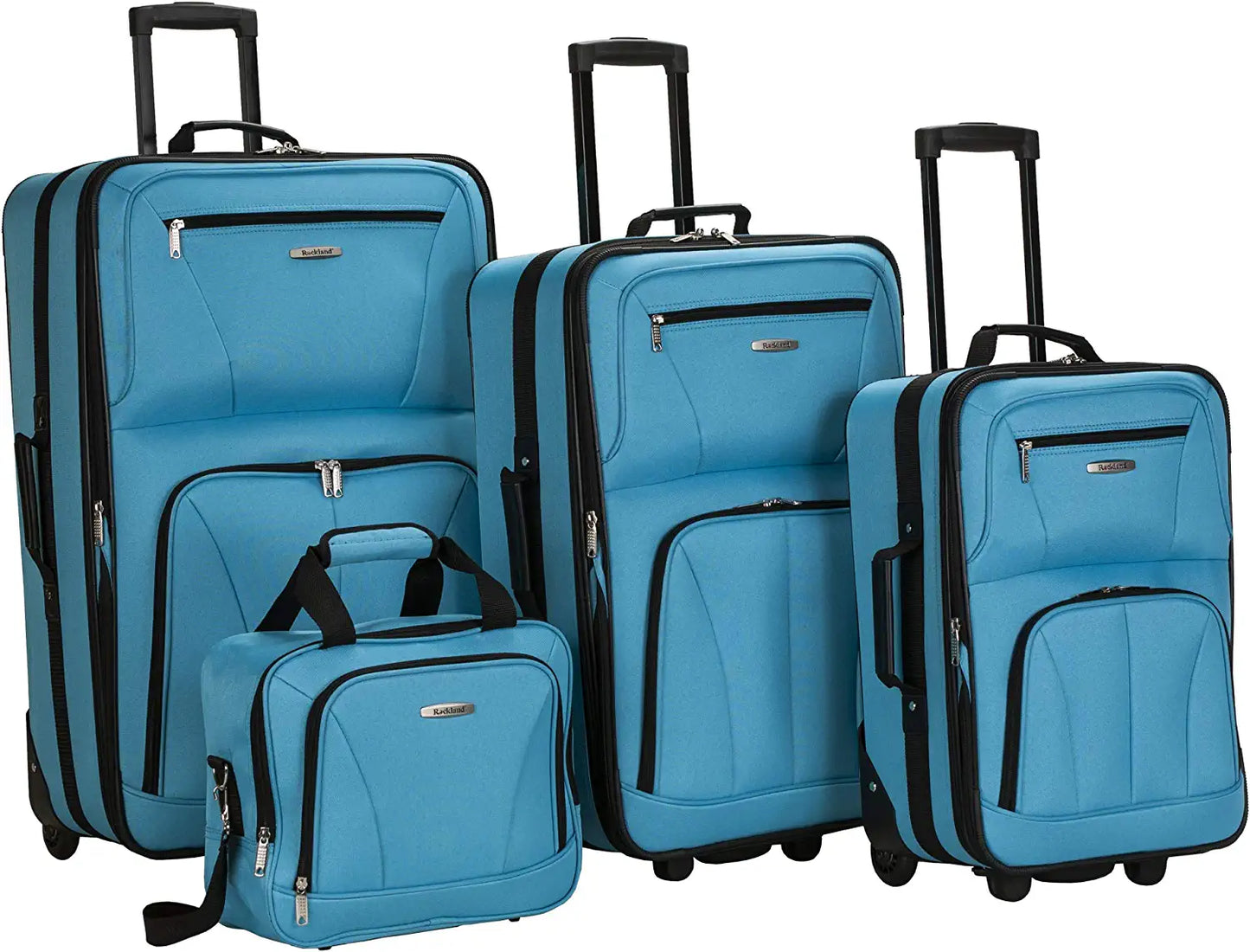 Rockland 4-Piece Journey Softside Upright Luggage Set (14/19/24/28)