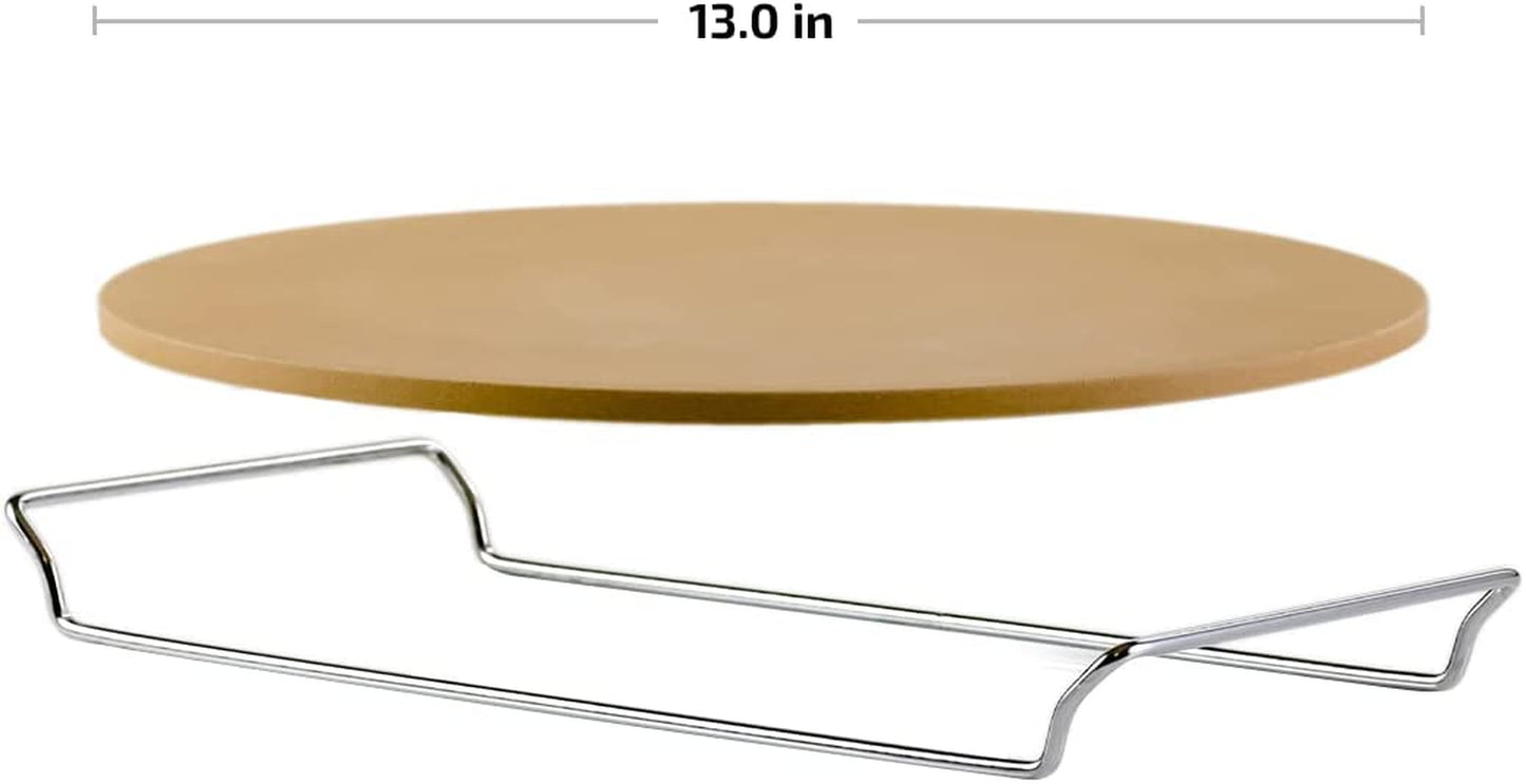 Ceramic Flat 13 Inch Pizza Stone Set