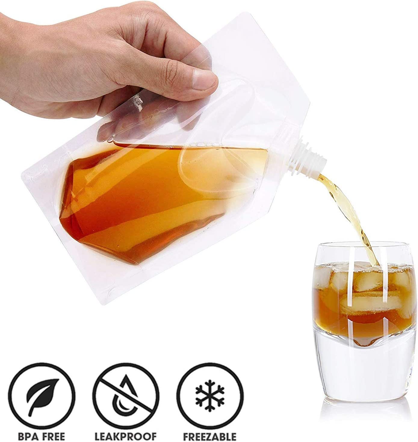 Flasks Set for Liquor Cruise Kit for Travel Outdoor Sports, Concerts, Events(8oz X 10)