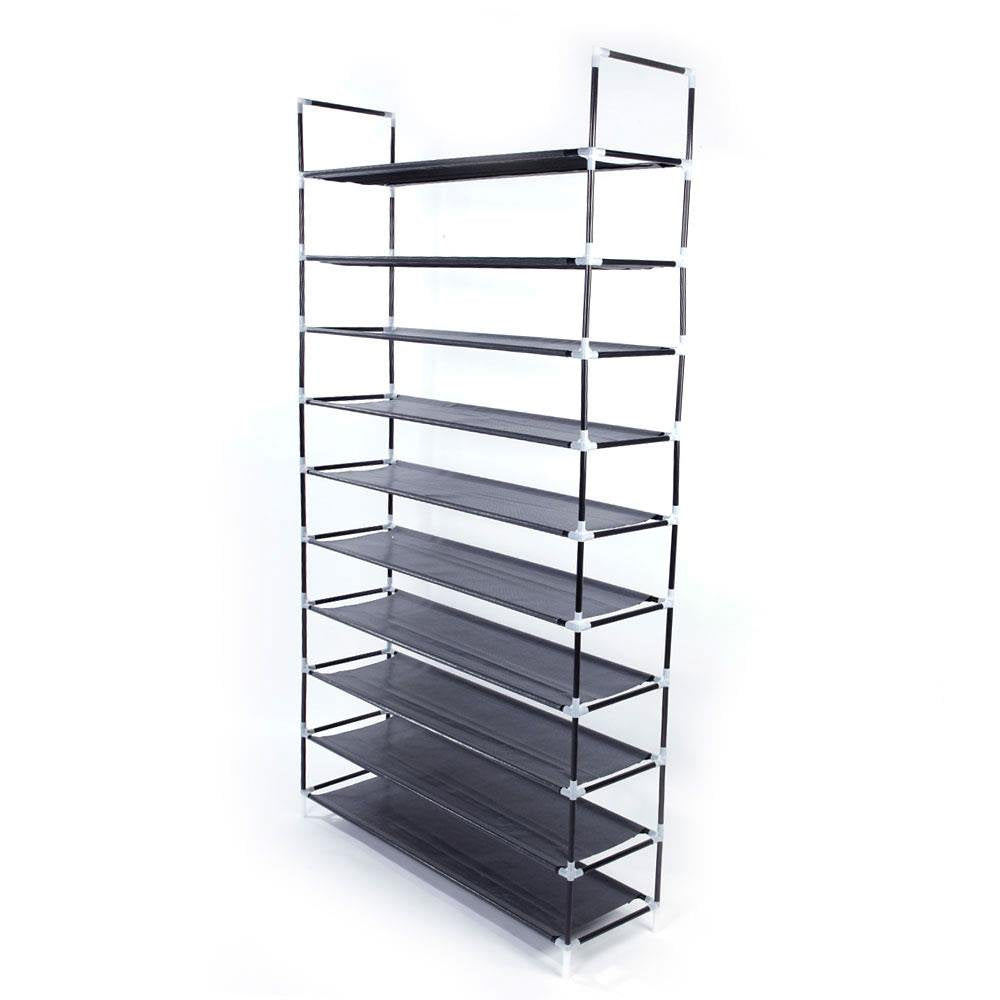 Portable 10 Tiers Shoe Rack Hold Up To 50 Pairs Shoe