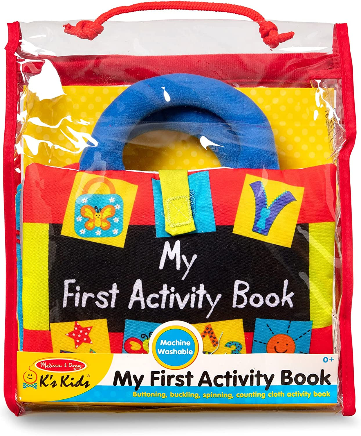 Melissa & Doug K’S Kids My First Activity Book 8-Page Soft Book for Babies and Toddlers