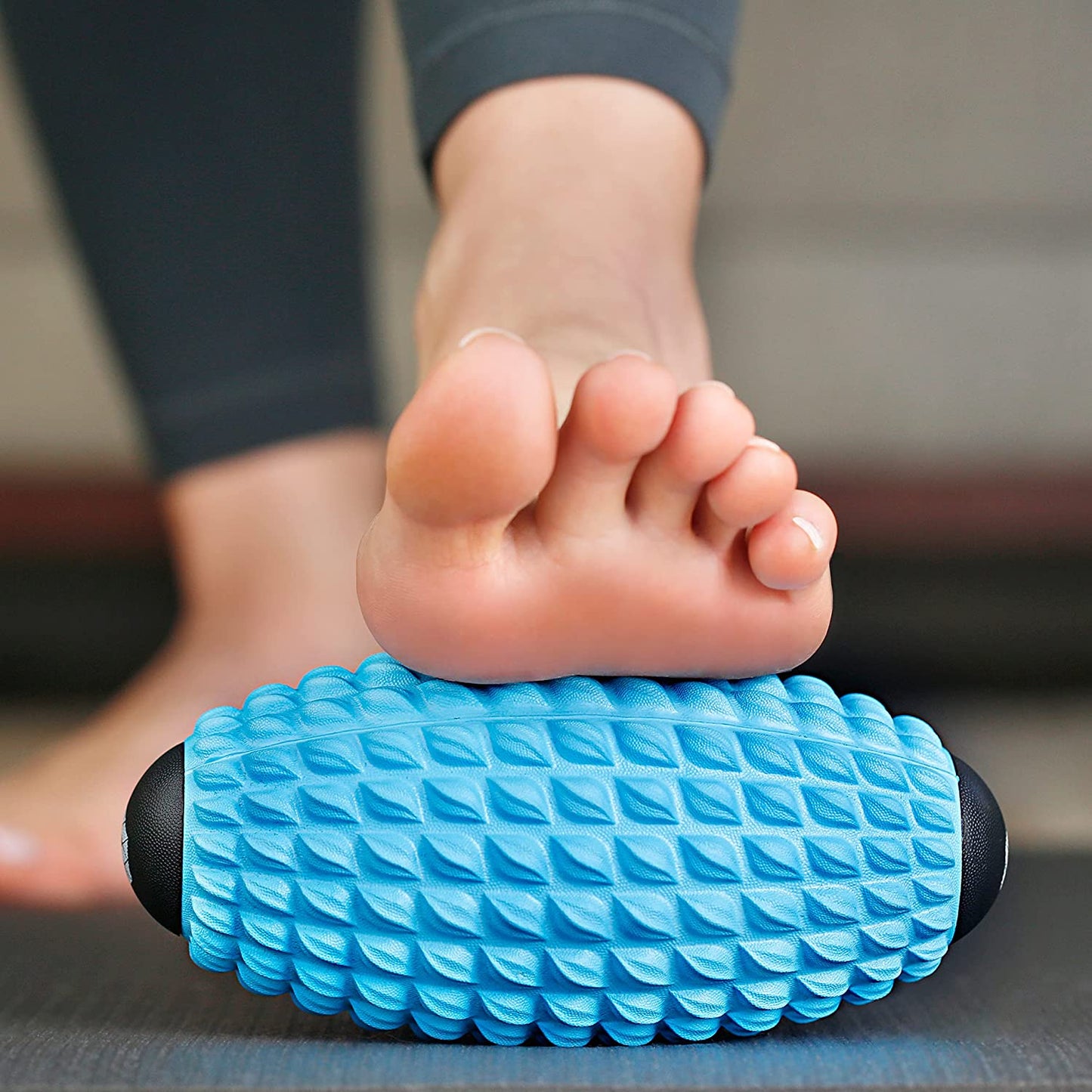 Foot Massager Roller & Spiky Ball Therapy Set - Massage Tool for Muscle Pain Relief from Plantar Fasciitis | Best for Trigger Point Release, Acupressure Reflexology with Ebook Guide