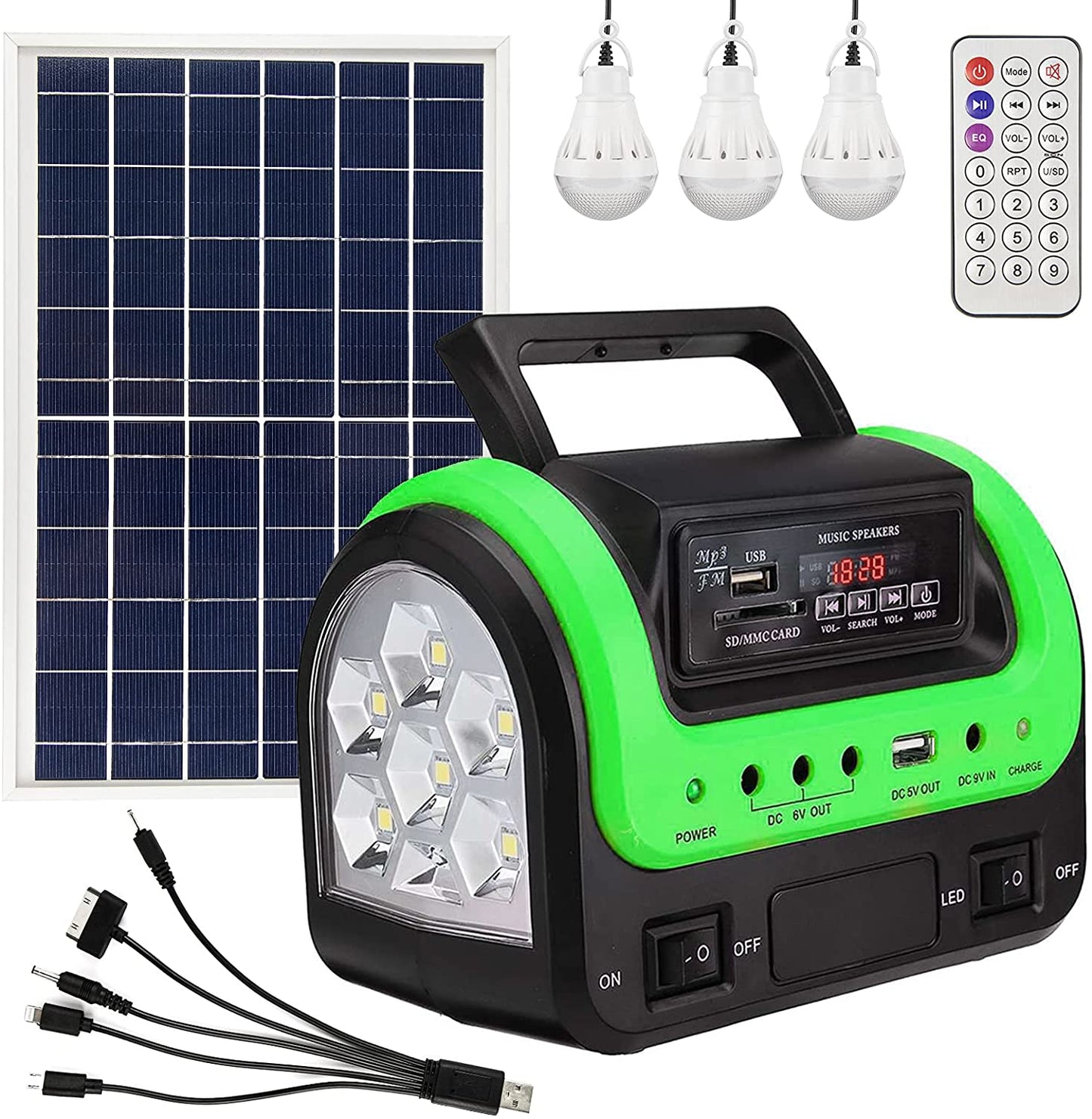 Solar Generator - Portable Generator with Solar Panel,Solar Power Generators Portable Power Station with Flashlight,Emergency Generator Solar Powered for Home Use Camping Emergency