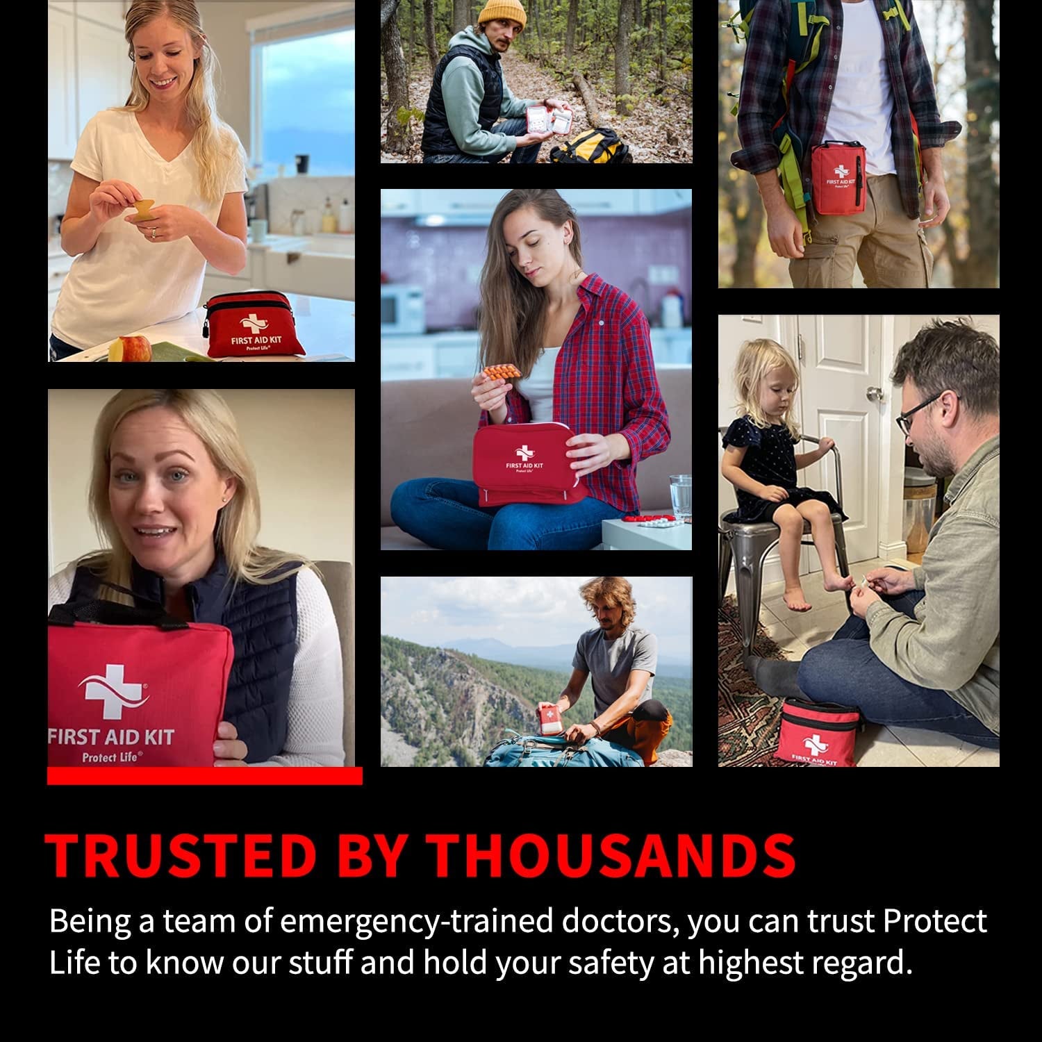 First Aid Kit for Home/Businesses - Emergency Kit/Travel First Aid Kit for Car. Small, Mini First Aid Kit Bag Survival/Medical kit. Hiking First aid kit Camping/Backpacking med kit