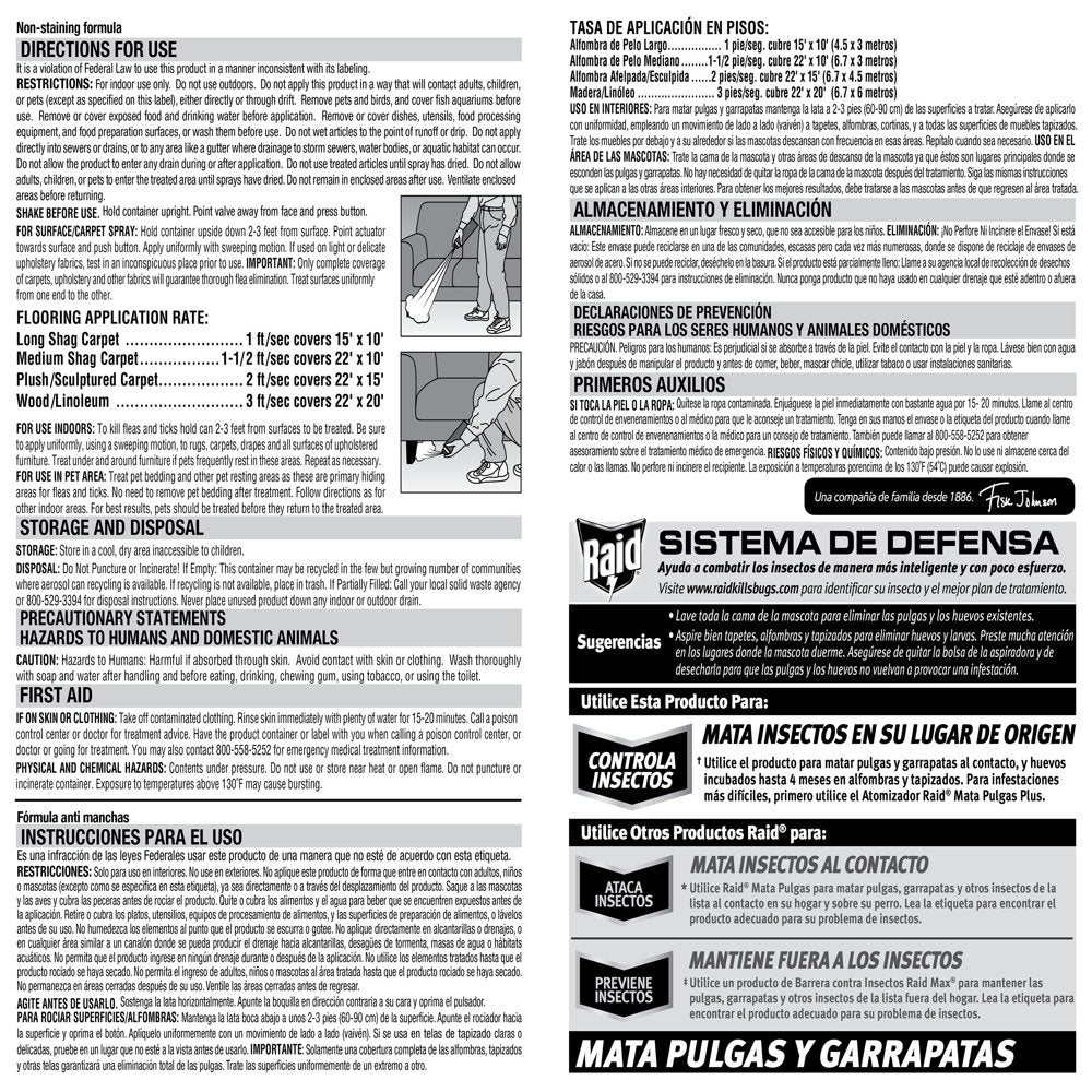 Raid Flea Killer plus Carpet & Room Spray, 16 Oz