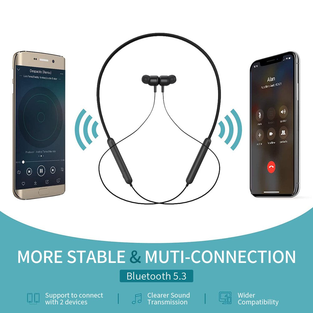 Bluetooth Wireless Earbuds IPX7 Waterproof with 12 Hrs
