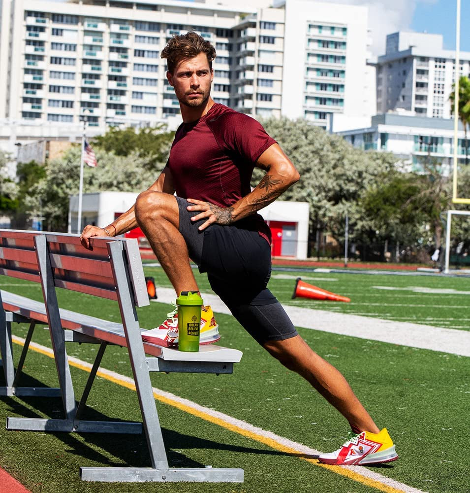 2 PACK Protein Shaker Bottles for Protein Mixes - 24 OZ - Dishwasher Safe Shaker Cups