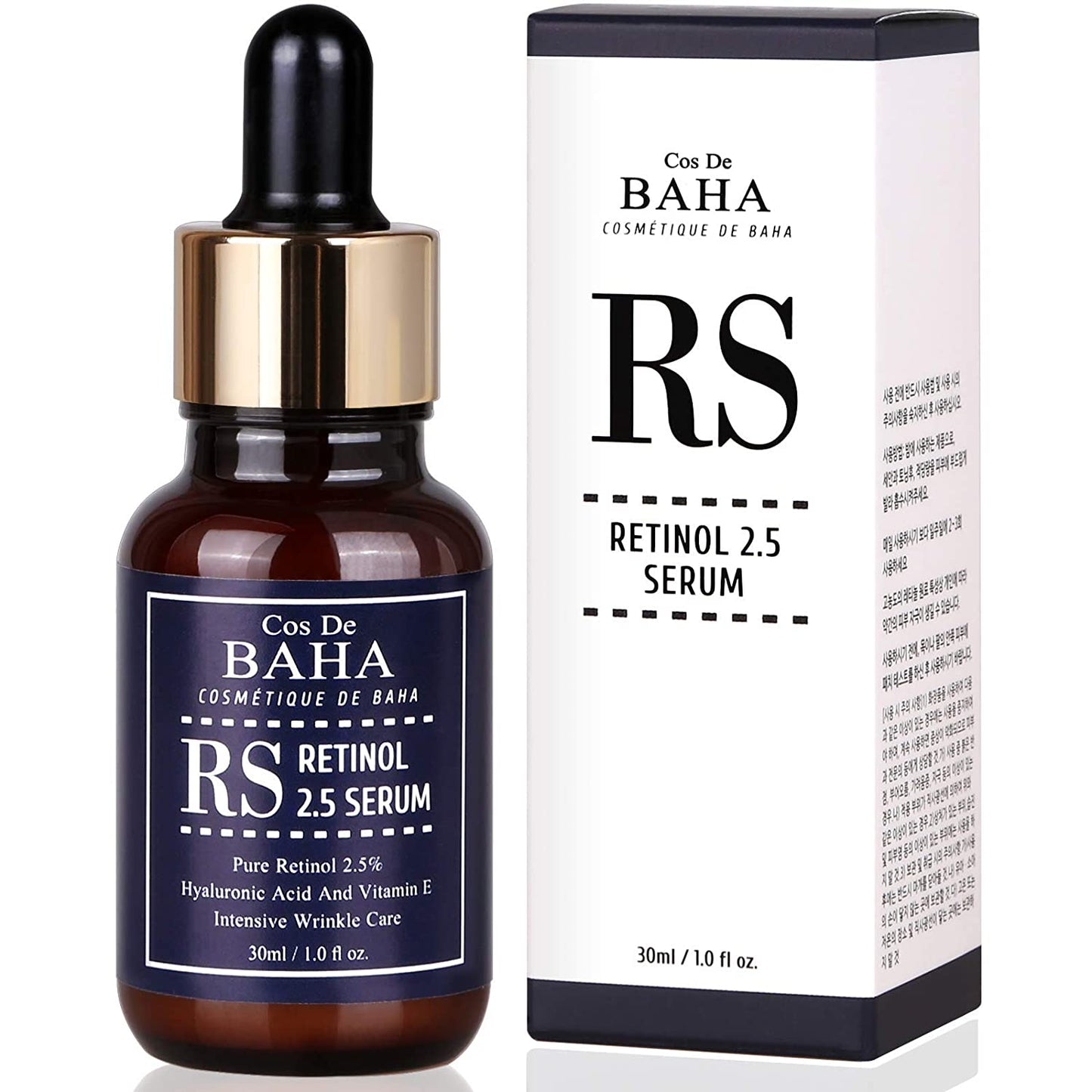 Retinol 2.5% Solution Facial Serum with Vitamin E
