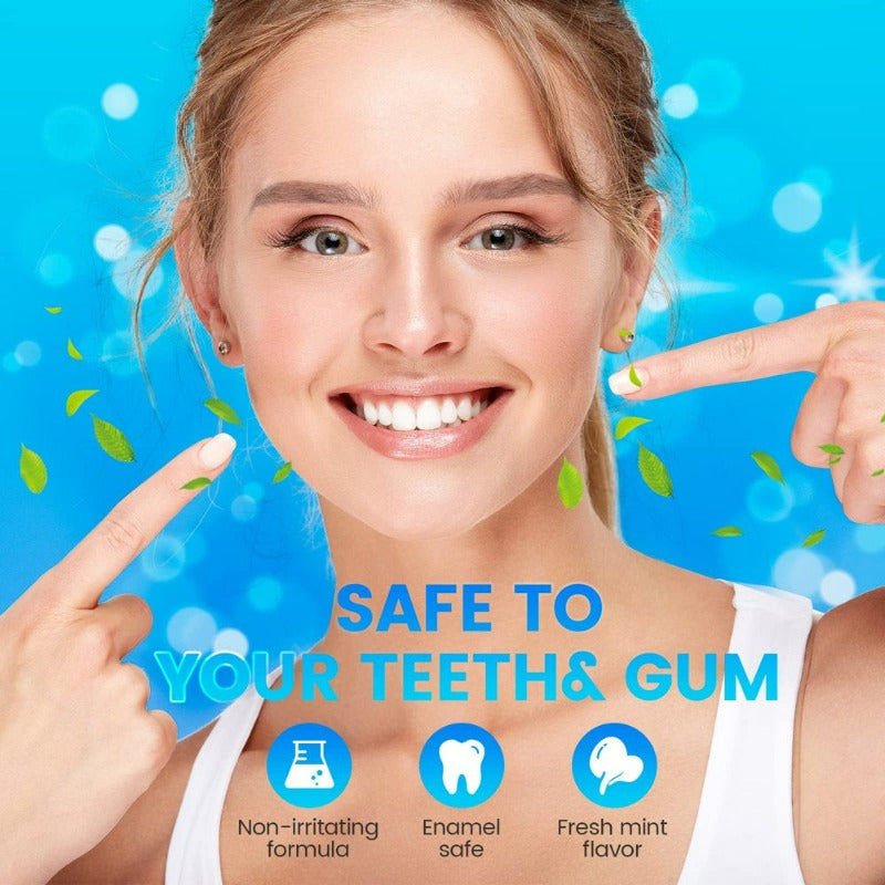 28 White Strips Teeth Whitening Kit, Non-Sensitive 14 Sets Teeth Whitener, Helps to Remove Smoking Coffee Soda Wine Stain