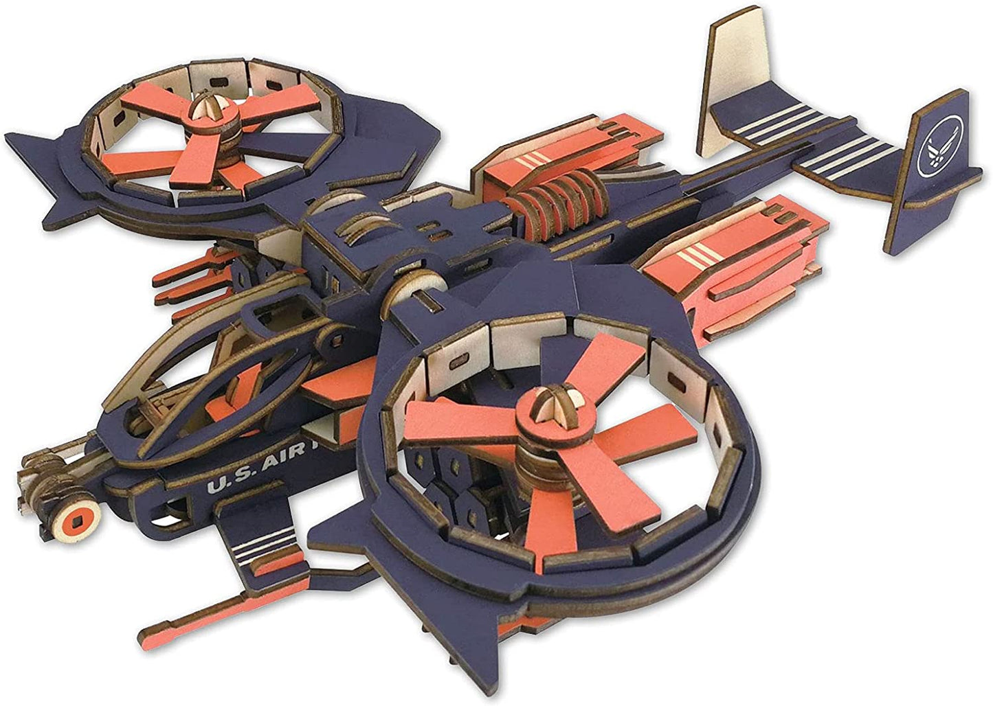 Hands Craft Airplane DIY 3D Wooden Puzzle Model Kit - Laser Cut Wooden Puzzle Craft Kit, Brain Teaser and Educational STEM DIY Building Model Toy,Fighter Jet