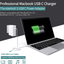 Replacement Mac Book Pro Charger, 61W USB C Charger Power Adapter for MacBook Pro 13 Inch 12 Inch, MacBook 13 Inch 12 Inch, MacBook Air 2018, ipad pro,Included USB-C to USB-C Charge Cable (6.6ft/2m)