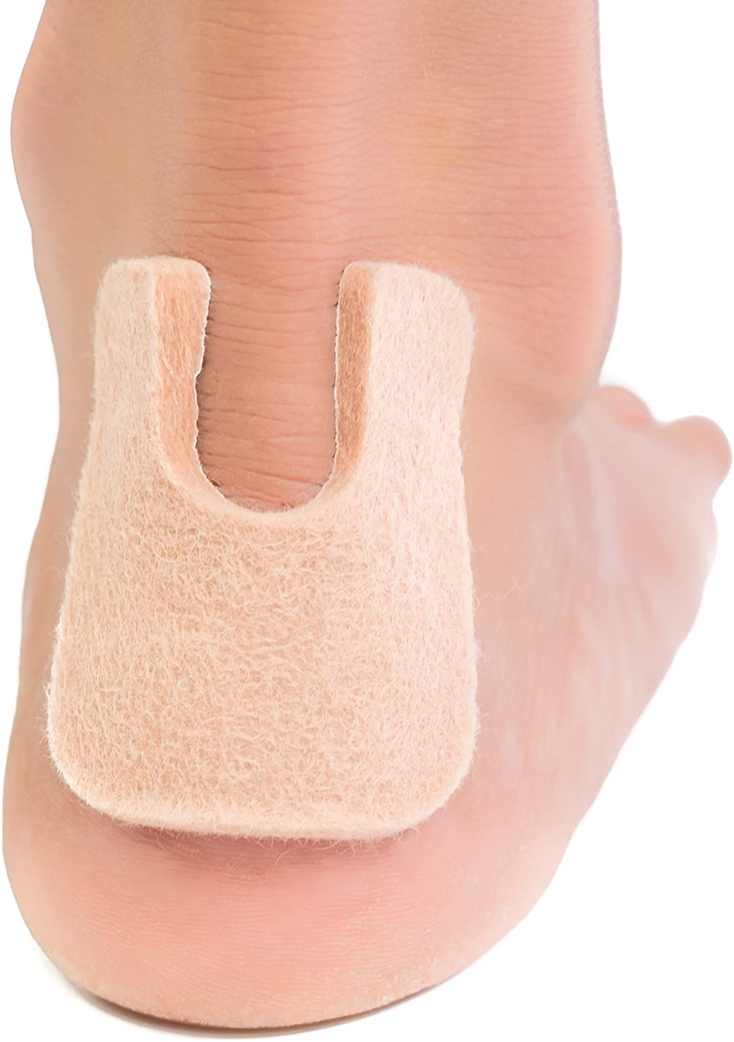 Zentoes U-Shaped Felt Callus Pads | Protect Calluses from Rubbing on Shoes | Reduce Foot and Heel Pain | Pack of 24 1/8” Self-Stick Pedi Cushions