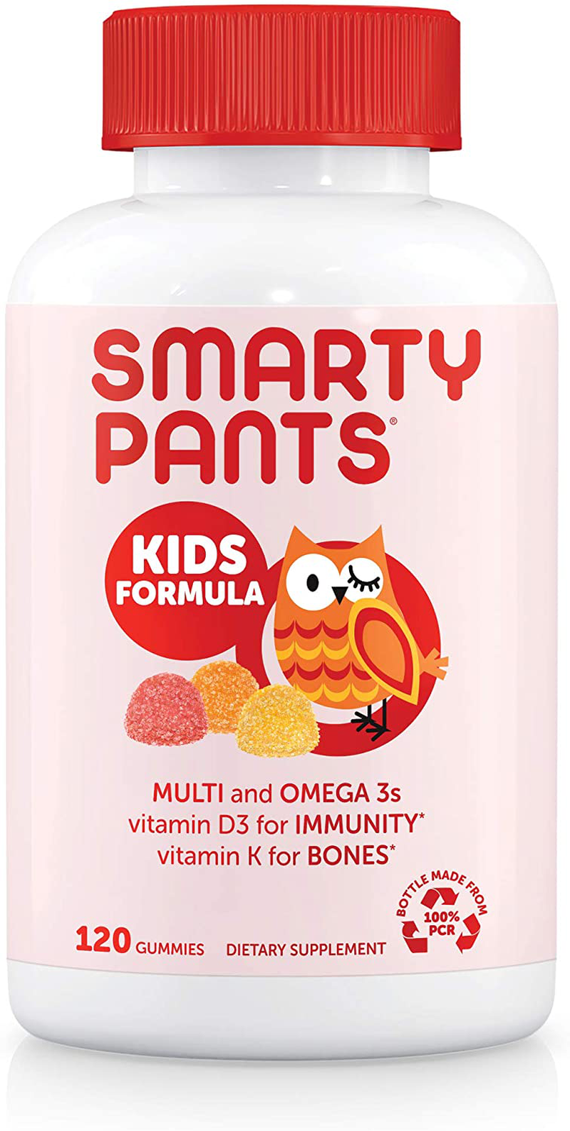SmartyPants Kids Formula Daily Gummy Multivitamin: Vitamin C, D3, and Zinc for Immunity, Gluten Free, Omega 3 Fish Oil, Vitamin B6, Methyl B12