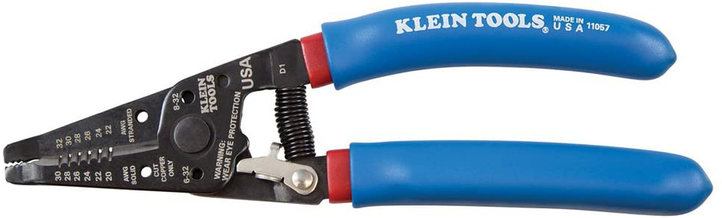 Klein Tools 11057 Wire Stripper and Cutter for 20-30 AWG Solid Wire and 22-32 AWG Stranded Wire