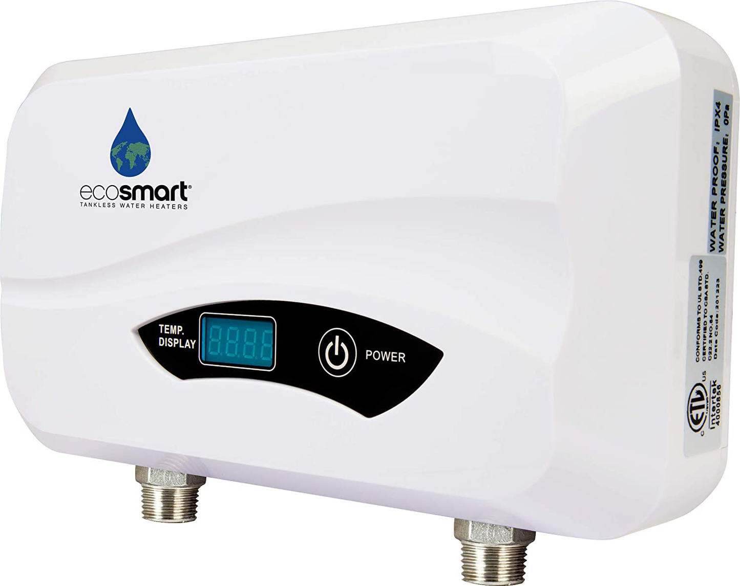 Ecosmart POU 3.5 Point of Use Electric Tankless Water Heater, 3.5KW@120-Volt, 7” x 11” x 3”