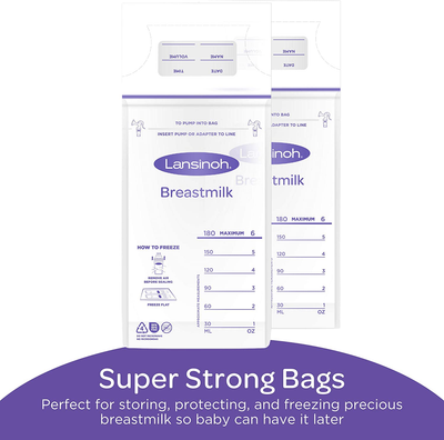 Lansinoh Breastmilk Storage Bags, 100 Count