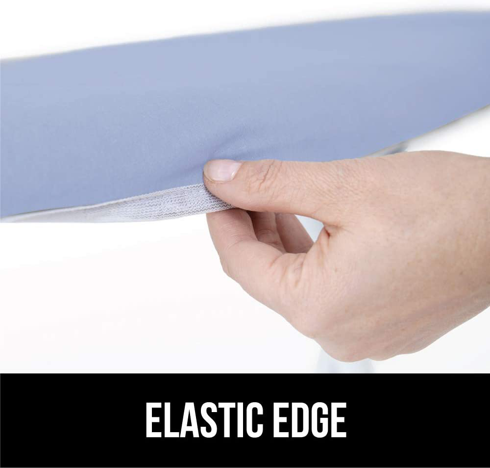 Gorilla Grip Reflective Silicone Ironing Board Cover, Resist Scorching and Staining, 15x54, Hook and Loop Fastener Straps, Pads Fit Large and Standard Boards, Elastic Edge, Thick Padding, Turquoise