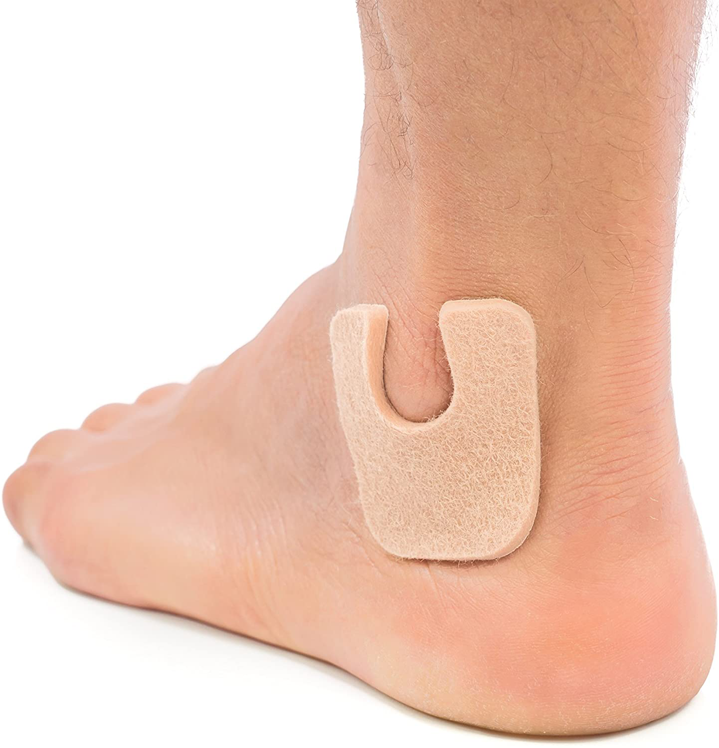 Zentoes U-Shaped Felt Callus Pads | Protect Calluses from Rubbing on Shoes | Reduce Foot and Heel Pain | Pack of 24 1/8” Self-Stick Pedi Cushions